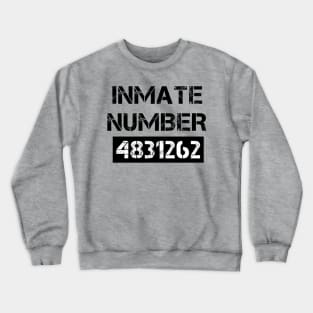 Prison Inmate Halloween Costume Crewneck Sweatshirt